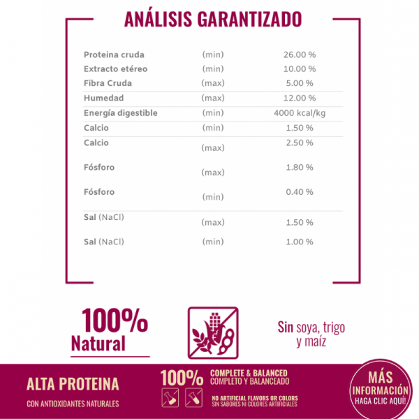 Total Nutrition Cachorro Cordero Avena Maskoticas CR