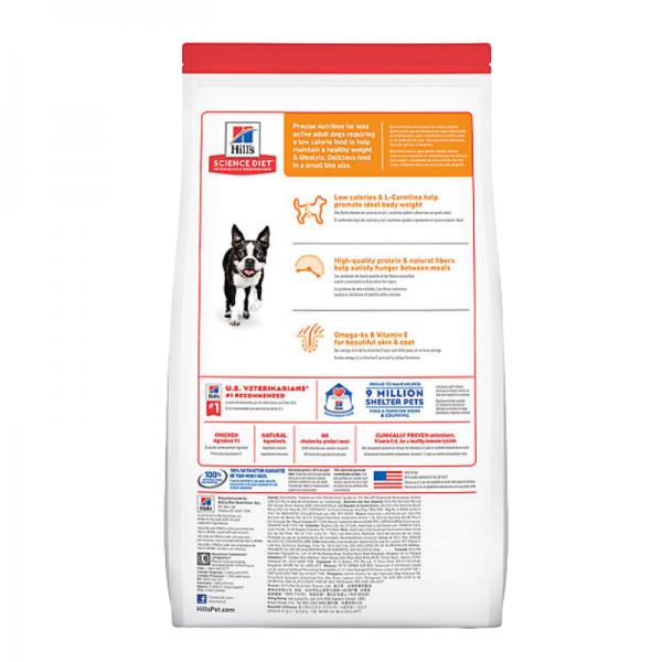 Hill's Science Diet Adult Light Small Bites, control de peso adultos, bocado pequeño - Imagen 2