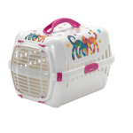 TRANSPORTADORA PARA GATOS CON DISEÑO MODERNA-ROSADA