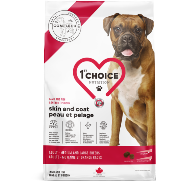1 St Choice Adulto Razas Medianas y Grandes Piel y Pelaje  18 Kg