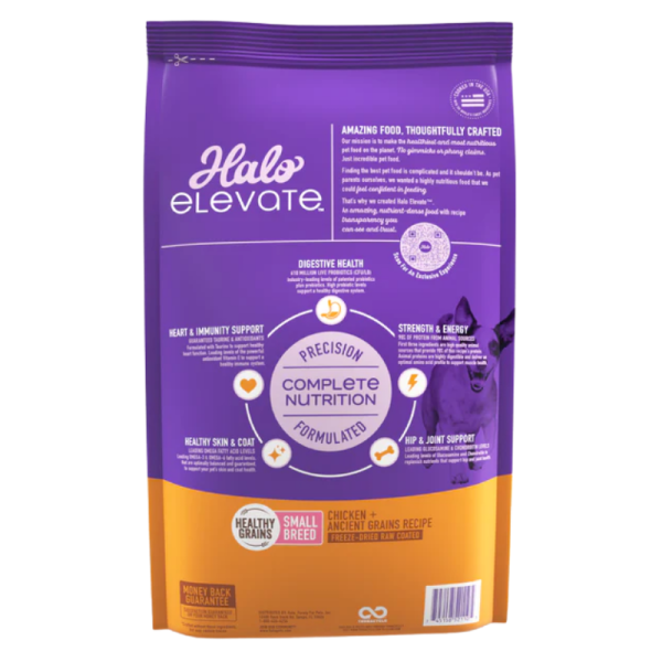 Halo Elevate Alimento seco de pollo granos saludables small breed - Imagen 2