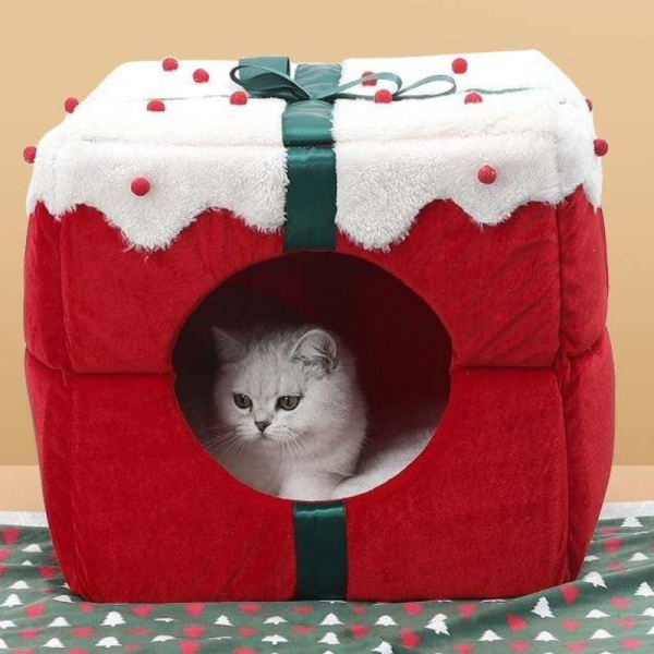 Casa Acolchada para Mascotas Regalo Navideño - Imagen 2