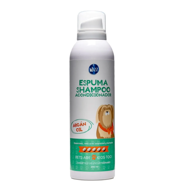 Espuma Shampoo Acondicionador Coco 200 ml Wizz