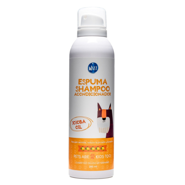 Espuma Shampoo Acondicionador Zacate Limón 200 ml Wizz