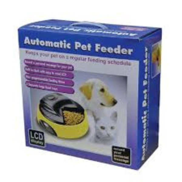 Dispensador de alimento automático para mascotas con 4 bandejas y pantalla LCD - Imagen 6