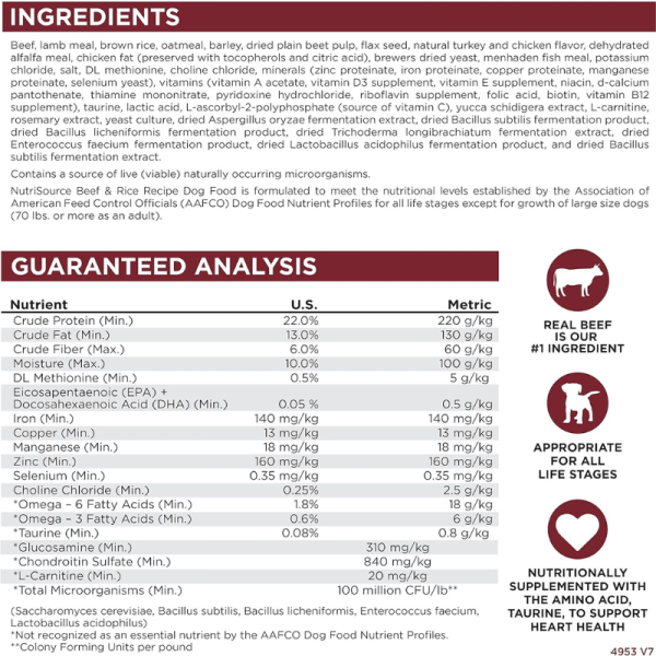 Nutrisource Carne y Arroz Integral - Imagen 6