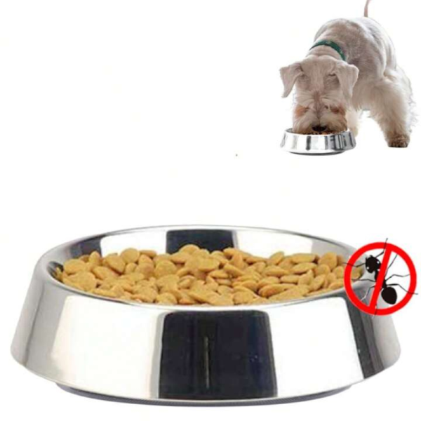 Plato Acero Inoxidable antihormigas antideslizante