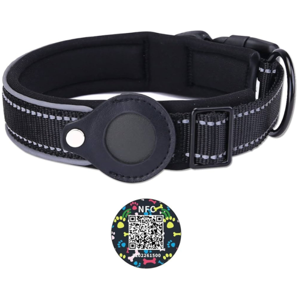 Collar de perro para dispositivo código QR