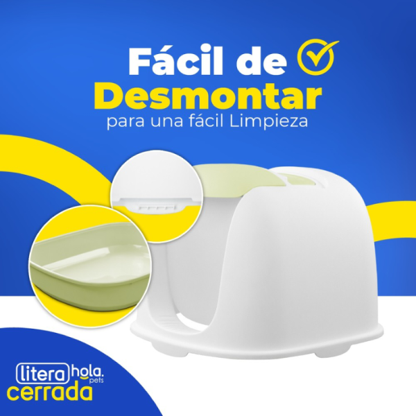 Litera Clásica Cerrada - Verde Claro Hola Pets - Imagen 4