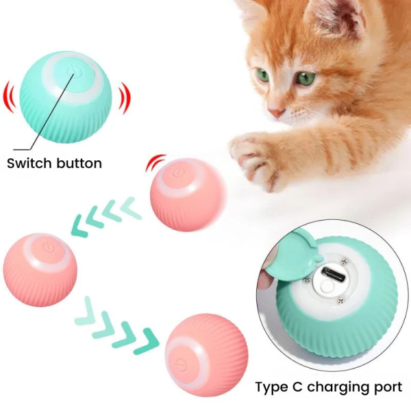 Pelota de juguete automática para gatos - Imagen 5