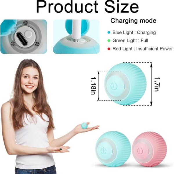 Pelota de juguete automática para gatos - Imagen 7