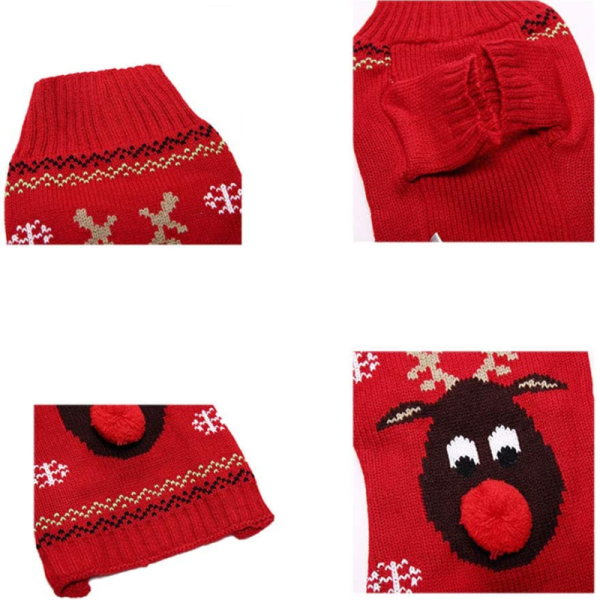 Sweater Navideño Roja para Mascota - Imagen 2