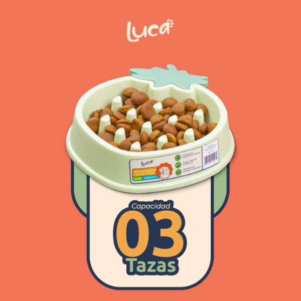 Comedero Lento Fresa - Luca - Imagen 2